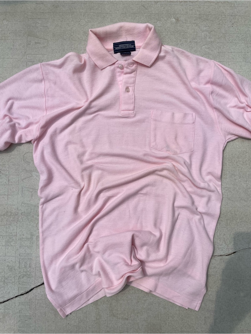 Tommy Hilfiger Men's Pink Polo Shirt with Chest Pocket